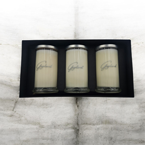 Italian-inspired soy candles with clean, modern design
